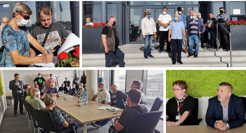 Protestujący przyszli po pomoc do starosty