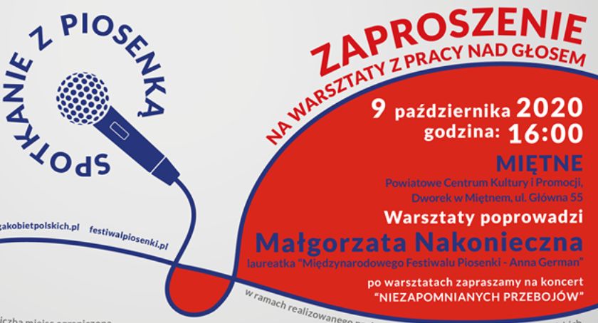 Spotkanie z piosenką – Warsztaty pracy z głosem w Miętnem