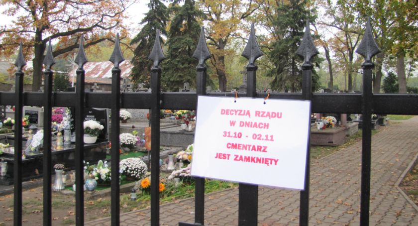 Zamknięte cmentarze w dzień Wszystkich Świętych i Zaduszki