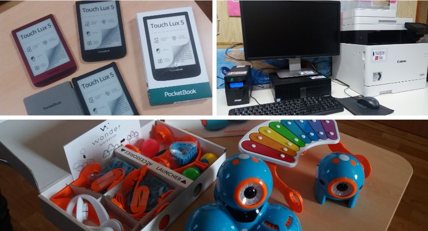 Nowe komputery w bibliotece w Nowym Pilczynie