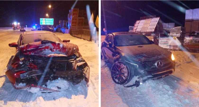 Zderzenie aut na skrzyżowaniu w Wildze – 10 kolizji w 1 dzień!