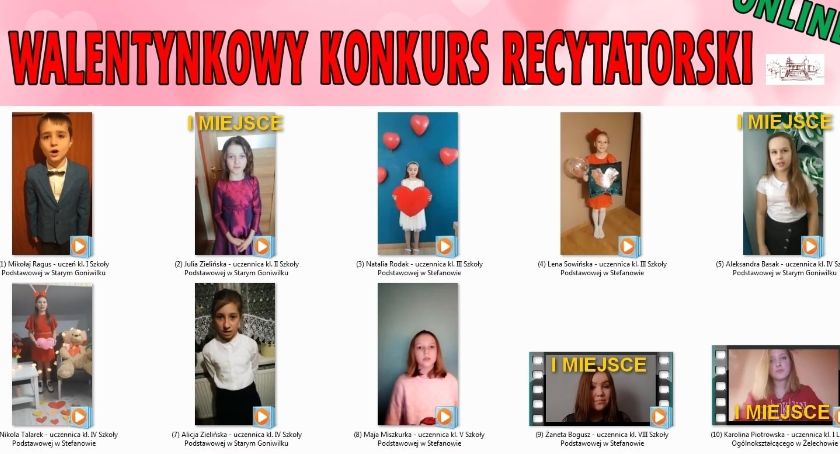 Żelechowski Walentynkowy Konkurs Recytatorski rozstrzygnięty 