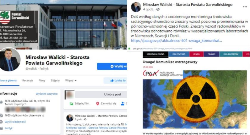 Konta starosty zostały zhakowane 