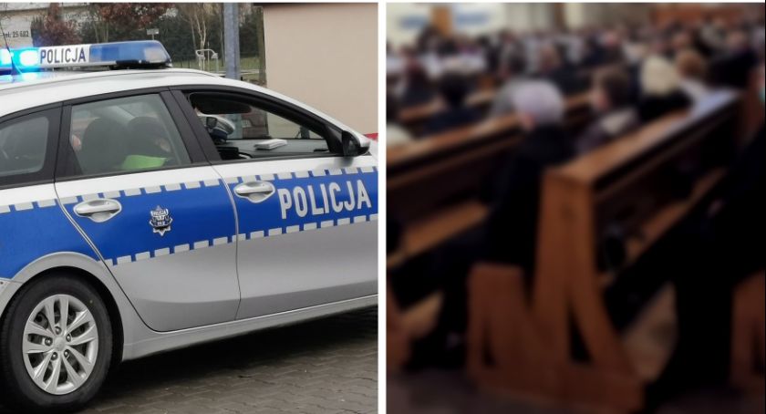 Świąteczne interwencje policji w kościołach 