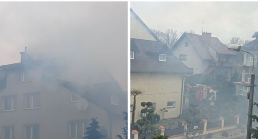 Zadymienie i pożar na Zarzeczu