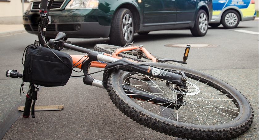 Potrącony rowerzysta ukarany mandatem