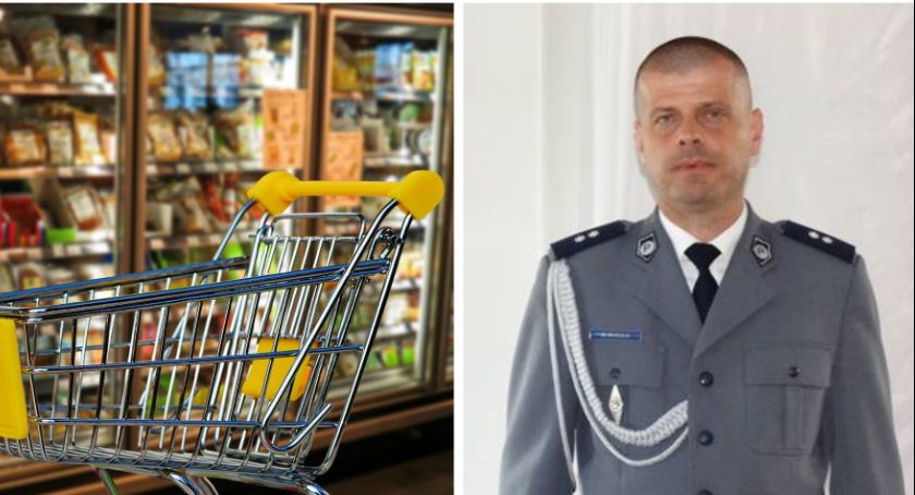 Zasłabnięcie w markecie – Pomógł zastępca komendanta