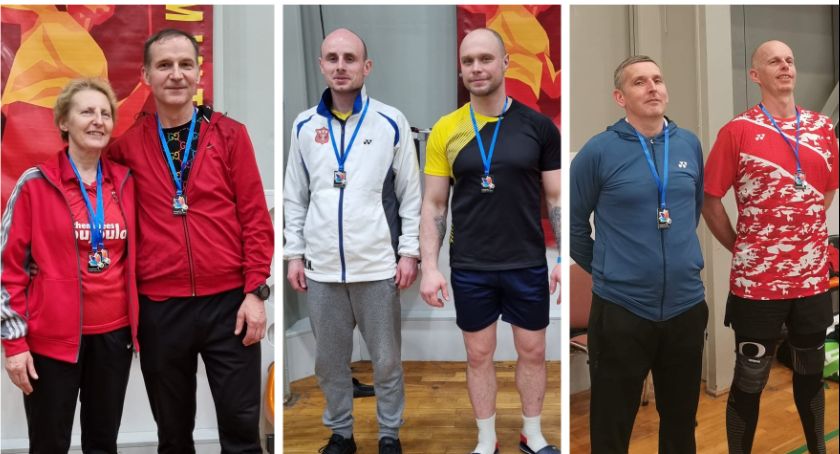 Przywieźli medale z Badminton Master Puck 2021 