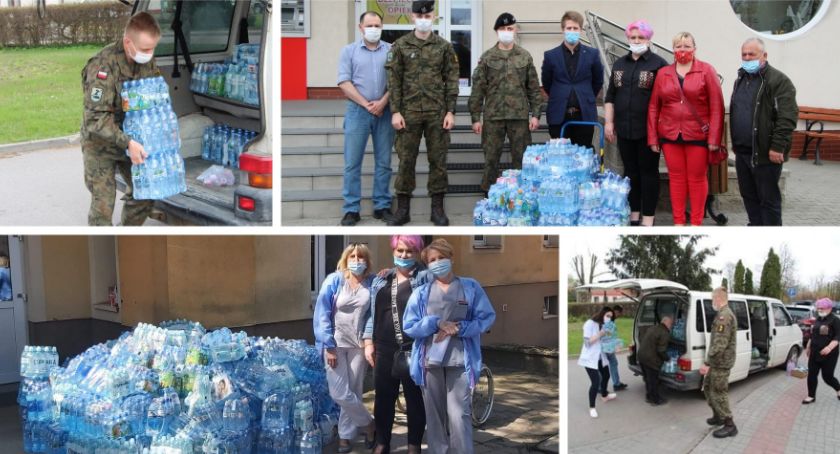 Przekazali wodę dla szpitali 