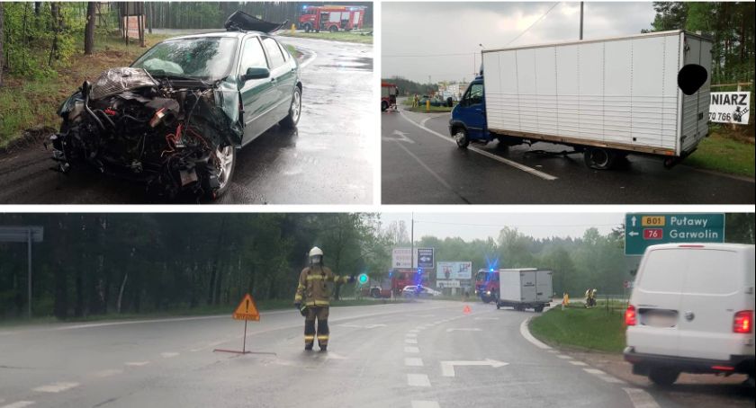 Kolizja na skrzyżowaniu w Wildze 