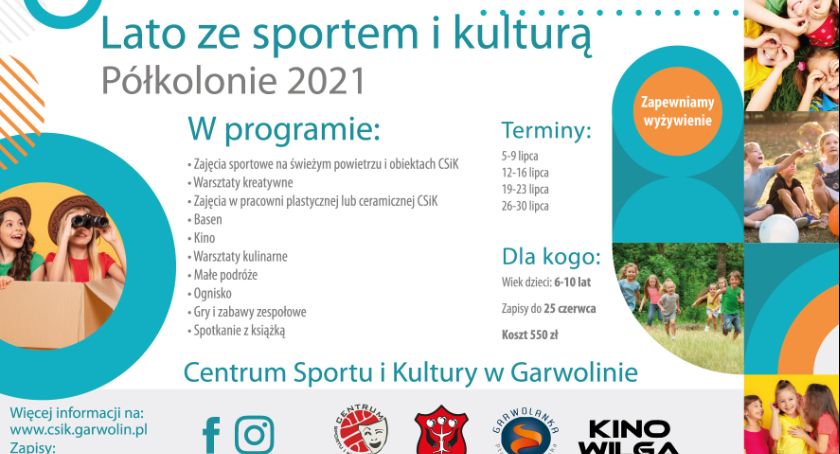 Lato ze sportem i kulturą! Półkolonie 2021