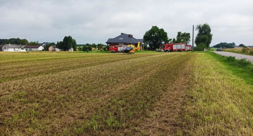 Mężczyzna spadł z wysokości - Przyleciał śmigłowiec LPR