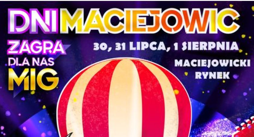 Dni Maciejowic 2021 pełne atrakcji – Program wydarzenia