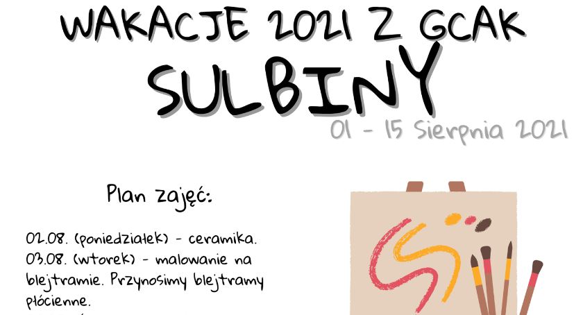Sierpień z Gminnym Centrum Animacji Kultury w Sulbinach