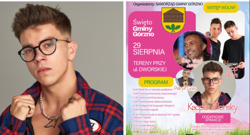 Kacper Blonsky gwiazdą Święta Gminy Górzno 