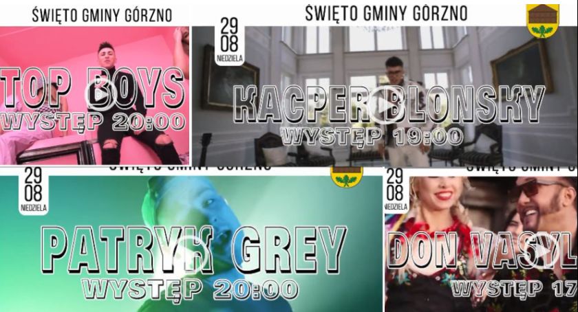 Video – Kacper Blonsky, Top Boys, Patryk Grey i Don Vasyl Junior gwiazdami Święta Gminy Górzno 