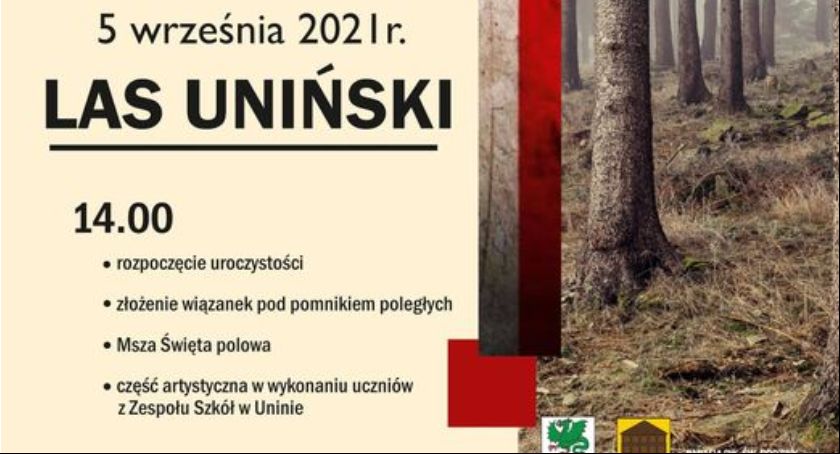 Uroczystości patriotyczno-religijne w lesie unińskim 