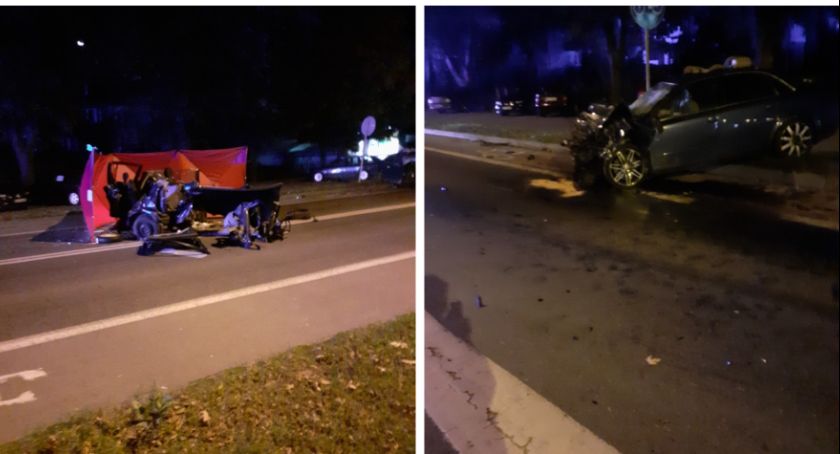 Śmiertelny wypadek w Garwolinie – Nie żyje 21-letni kierowca, 4 osoby w szpitalu
