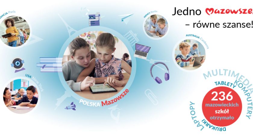 Zdalnie na Mazowszu – Samorząd Województwa Mazowieckiego wsparł szkoły, uczniów i samorządy lokalne