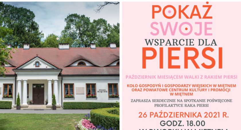 Pokaż swoje wsparcie dla piersi – Spotkanie profilaktyczne w Dworku