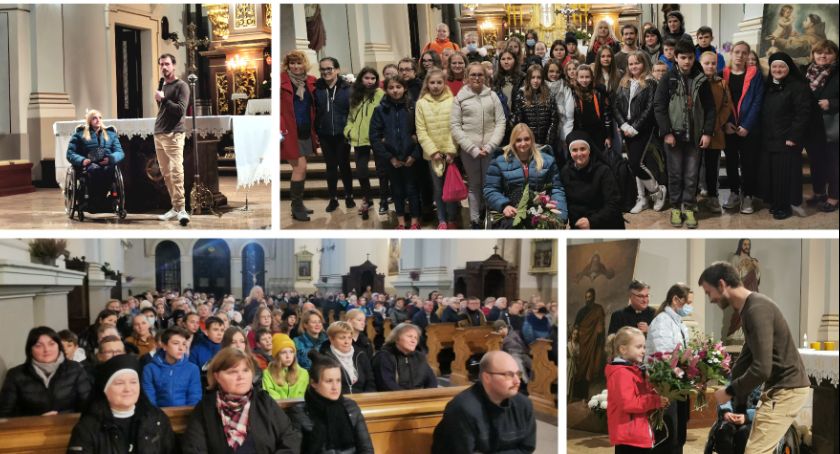 Jan Mela i Małgorzata Grzegrzółka w kolegiacie 