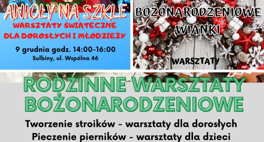 Gminne Centrum Animacji Kultury zaprasza na warsztaty bożonarodzeniowe