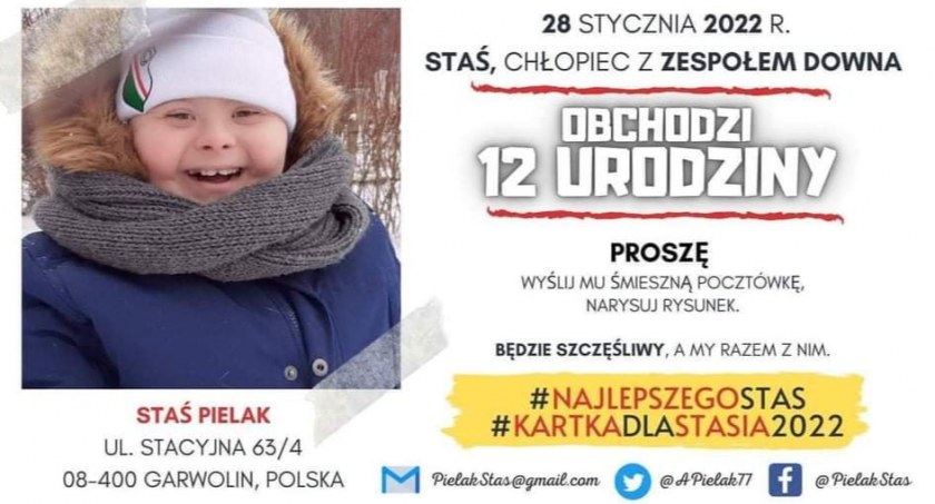 Jest akcja! Kartka dla Stasia 2022 