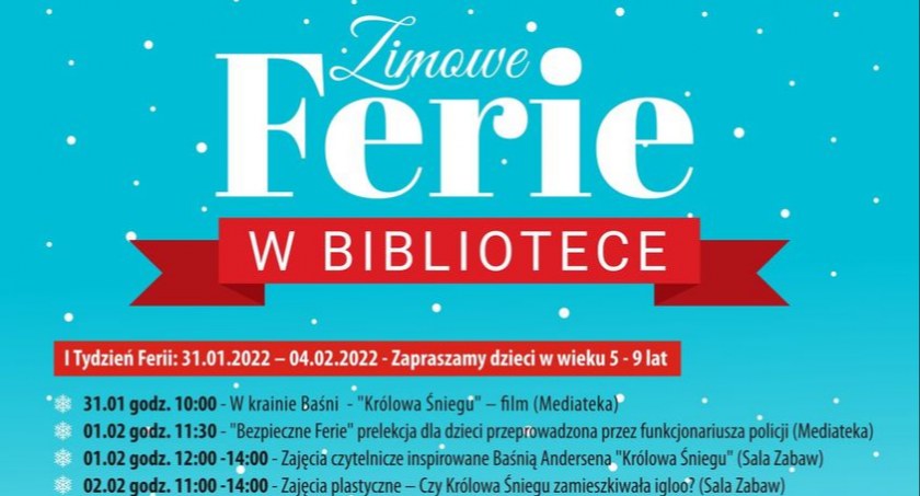 Ferie 2022 w garwolińskiej bibliotece