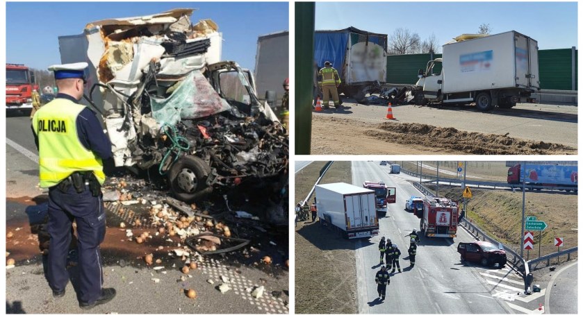 Dwa wypadki na S17 – Kierowca iveco zginął na miejscu 