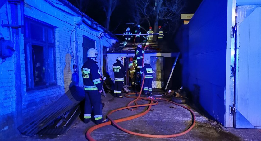 Pożar stolarni w Korytnicy