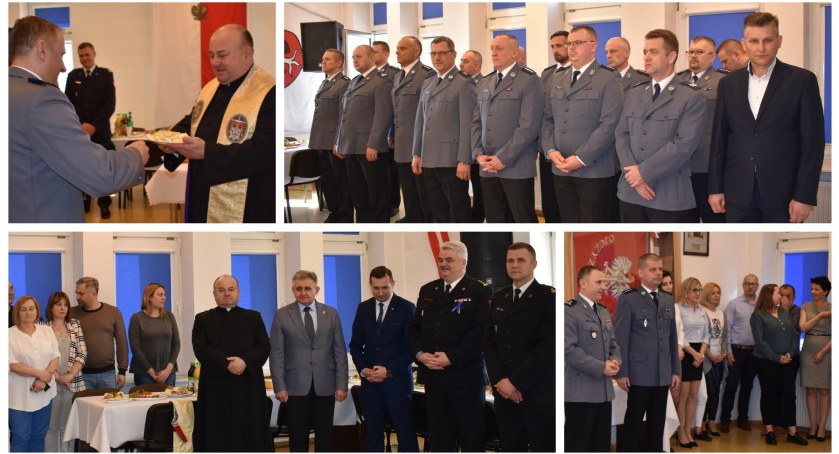 Wielkanocne spotkanie w komendzie policji