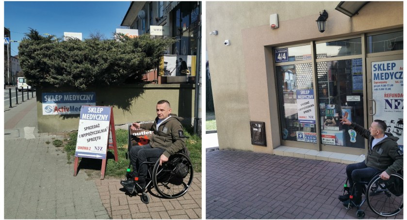 Kto w biały dzień ukradł wózek inwalidzki? Złodzieja uchwycił monitoring