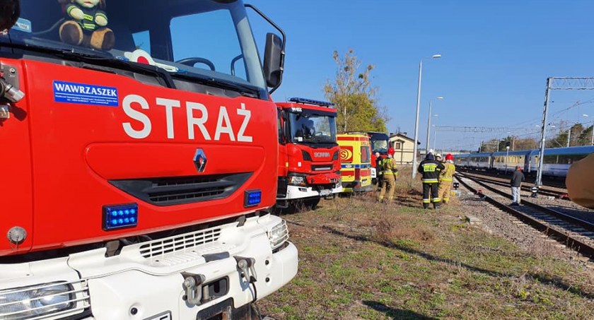 Pociąg potrącił mężczyznę – Lądował śmigłowiec LPR