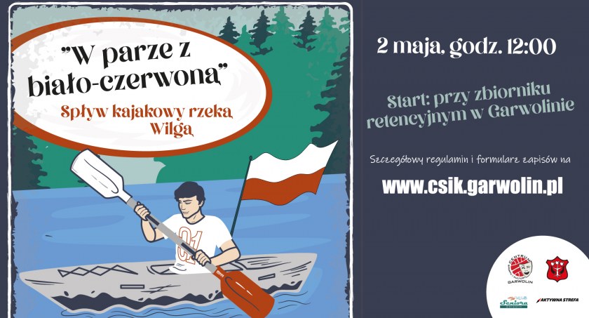 Świętuj Dzień Flagi z CSiK! Biało-czerwony spływ kajakowy i nie tylko