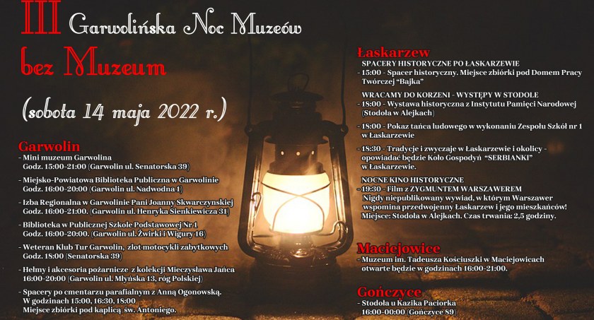 III Garwolińska Noc Muzeów bez Muzeum coraz bliżej 