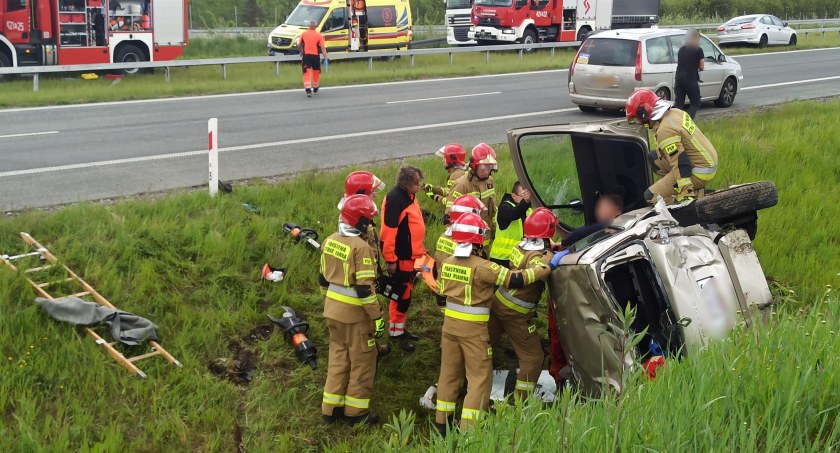 Poważny wypadek na trasie S17 