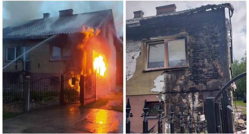 Wybuch gazu i pożar – Dwupokoleniowa rodzina straciła dach nad głową