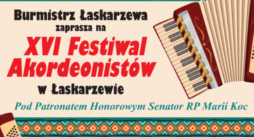 XVI Festiwal Akordeonistów w Łaskarzewie już w lipcu