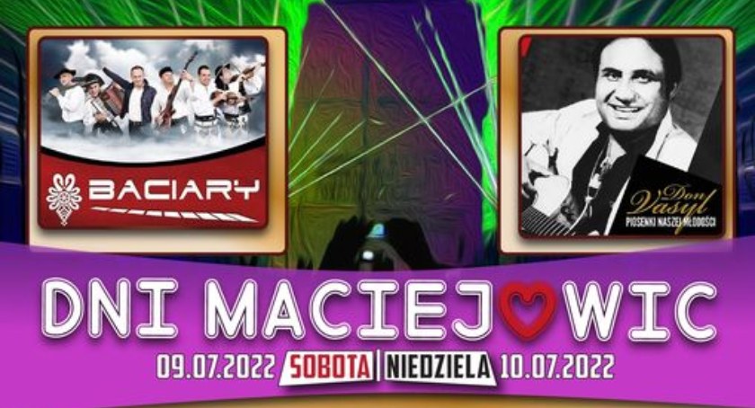 Don Vasyl i Baciary na Dniach Maciejowic – Program imprezy