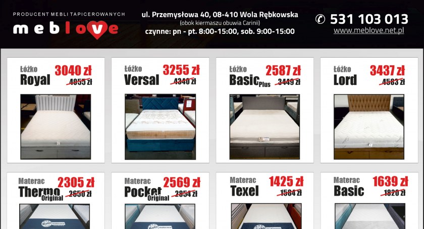Letnia promocja w outlecie Meblove!