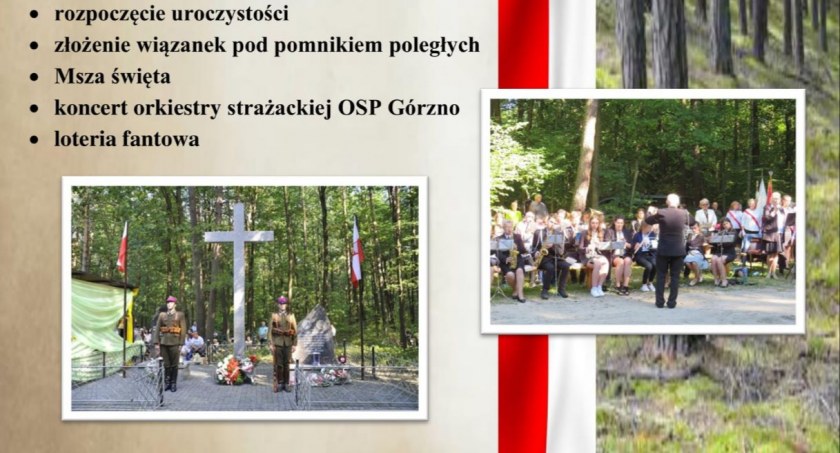 Uroczystości w lesie unińskim już w niedzielę