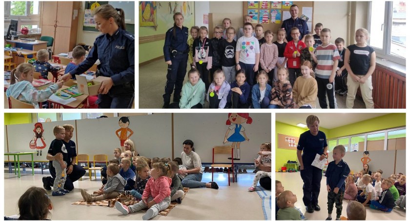 Wrzesień pod znakiem profilaktyki – Policjanci spotykają się z najmłodszymi