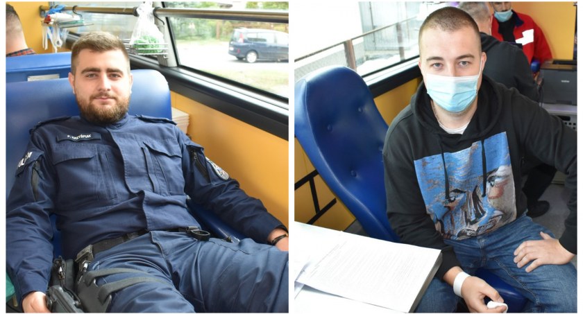 Policjanci oddali krew