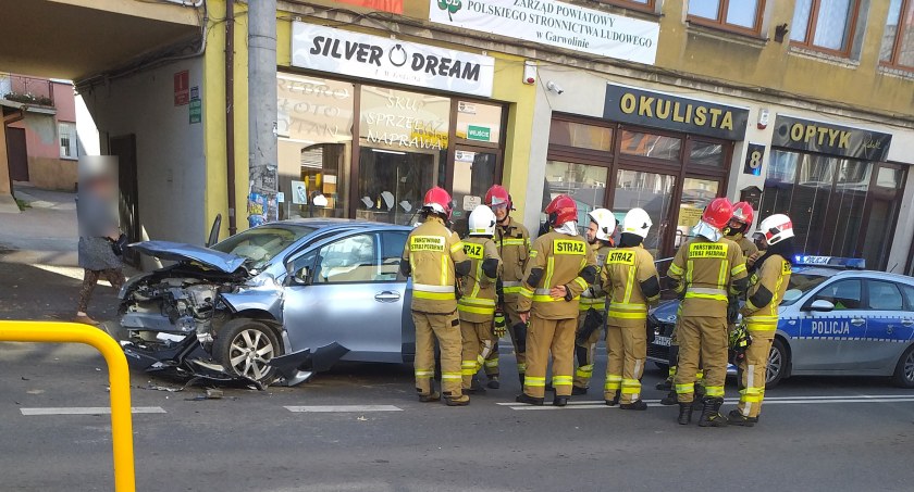 Kolizja w centrum miasta 