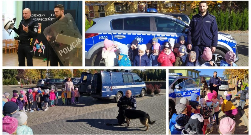Fantastyczne spotkanie policjantów z przedszkolakami 