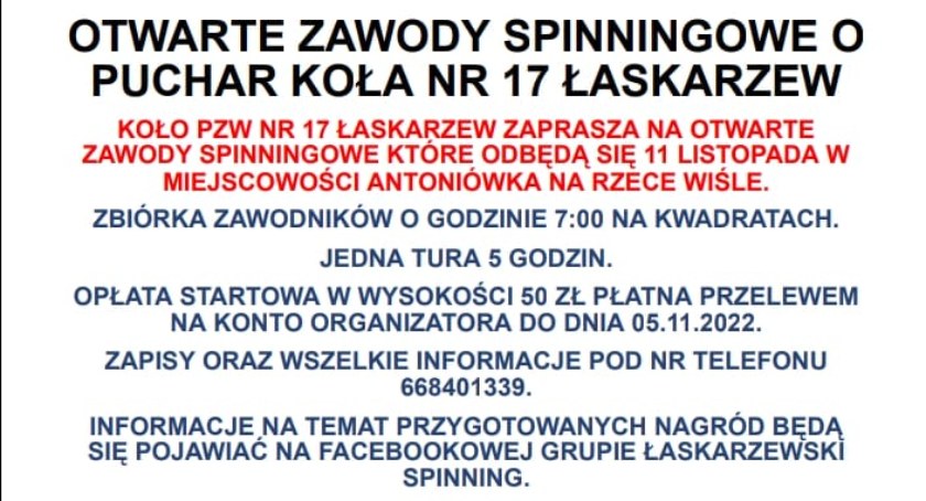 Spinningowanie na Wiśle