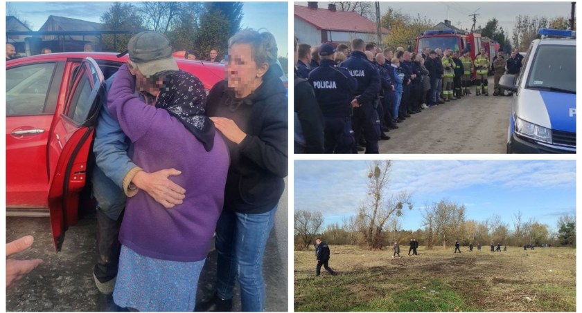 Wzruszenie, uściski i ogromna ulga – Szczęśliwy finał poszukiwań 84-latka