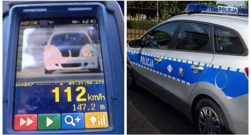 Rozpędzone bmw w pobliżu cmentarza! Kierowca stracił prawo jazdy