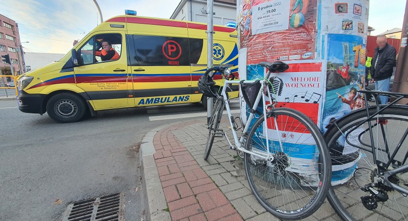 Potrącenie rowerzysty w centrum Garwolina