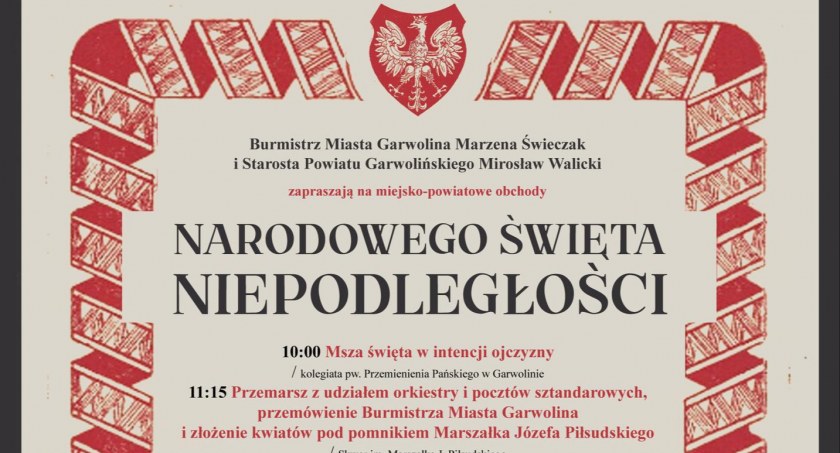 Miejsko-powiatowe obchody Narodowego Święta Niepodlegości